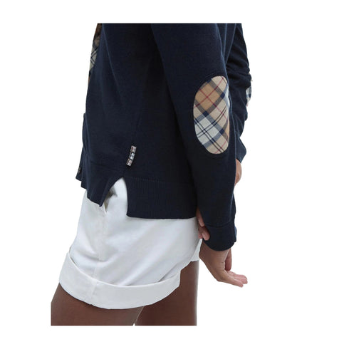 Barbour Cardigan Cardigan Donna Bredon con toppe 10 - Francavilla Moda